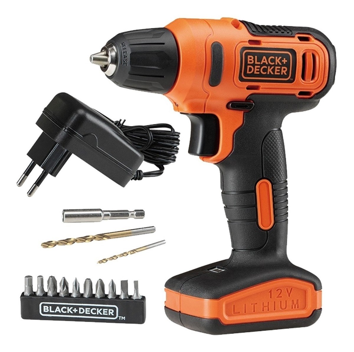 Parafusadeira e Furadeira 3/8 Pol. 12V com 13 Acessórios LD12S Black and Decker